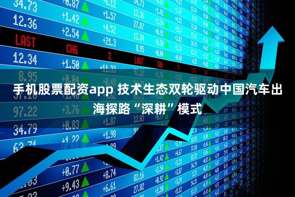 手机股票配资app 技术生态双轮驱动中国汽车出海探路“深耕”模式